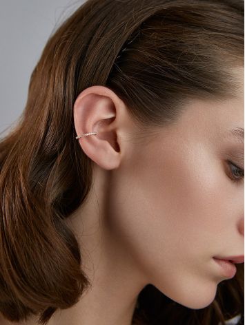 Rose Plated Silver Crystal Ear Cuff The ICONIC, image , picture 3