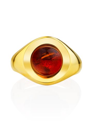 Boho Chic Style Gilded Silver Amber Ring The Palazzo, Ring Size: Adjustable, image , picture 3
