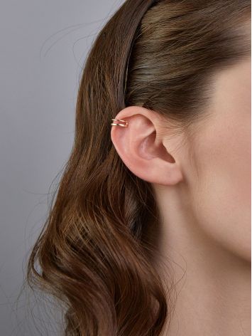 Minimalist Rose Plated Silver Ear Cuff The ICONIC, image , picture 3