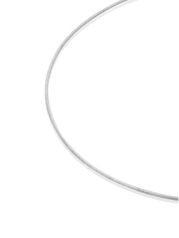 Minimalist Silver Stiff Necklace The ICONIC, image , picture 3