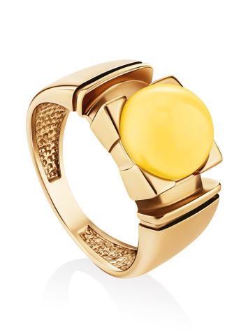 Honey Amber Golden Ring The Rondo, Ring Size: 5.5 / 16, image 