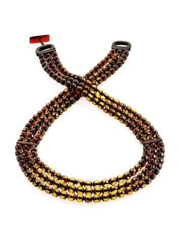 Multilayer Amber Beaded Necklace, image , picture 4
