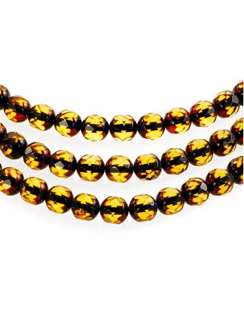 Multilayer Amber Beaded Necklace, image , picture 5