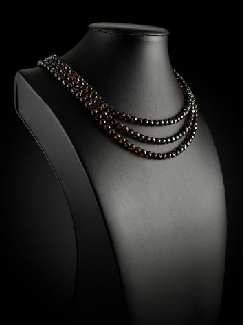 Multilayer Amber Beaded Necklace, image , picture 2