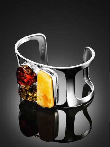 Bold Amber Cuff Bracelet The Bella Terra, image , picture 2