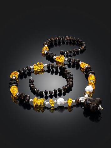 Boho Style Amber Necklace, image , picture 2