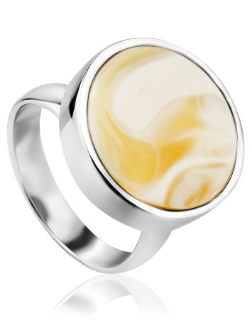 Minimalist Design Amber Ring The Palazzo, Ring Size: Adjustable, image 