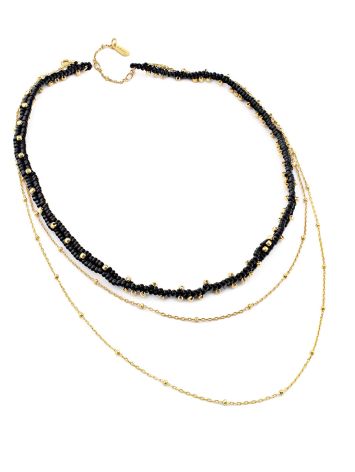 Multilayer Beaded Necklace With Chains The Link, image , picture 3