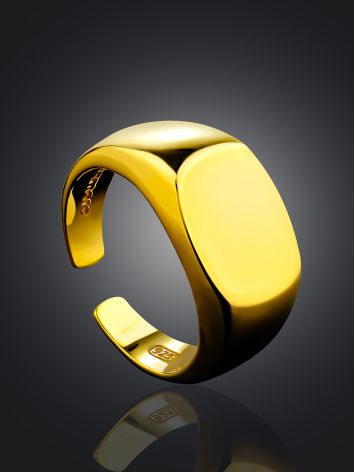 Contemporary Design Signet Ring The ICONIC, Ring Size: Adjustable, image , picture 2
