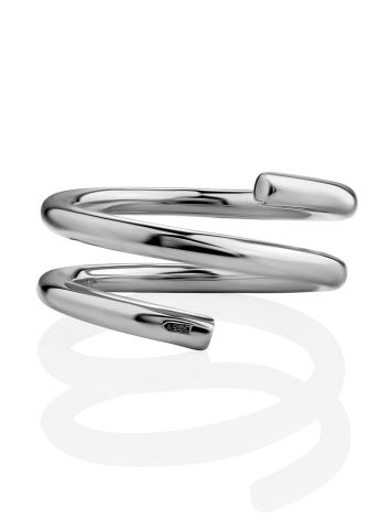 Trendy Silver Coil Ring The ICONIC, Ring Size: Adjustable, image , picture 3