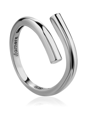 Stoneless Silver Ring The ICONIC, Ring Size: Adjustable, image 