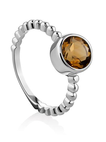 Lustrous Citrine Ring, Ring Size: 6.5 / 17, image 