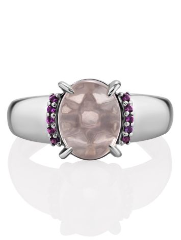 Ultra Feminine Pink Quartz Ring, Ring Size: 7 / 17.5, image , picture 4