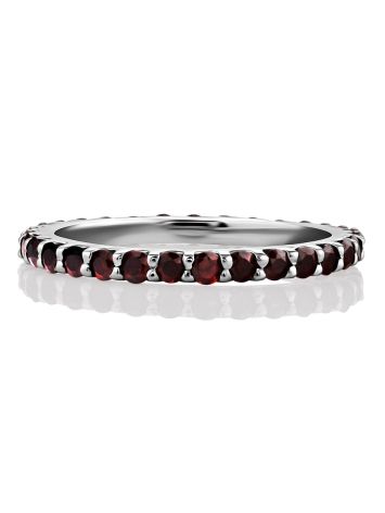Shimmering Garnet Infinity Ring, Ring Size: 9 / 19, image , picture 4