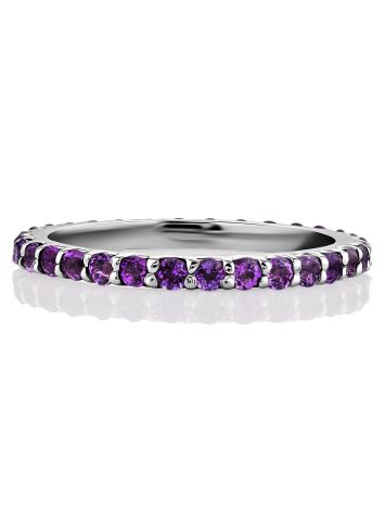 Trendy 32 Amethysts Infinity Ring, Ring Size: 10 / 20, image , picture 4