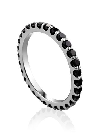 Dark Crystal Infinity Ring, Ring Size: 7 / 17.5, image 