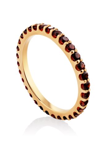 32 Garnets Eternity Ring, Ring Size: 9 / 19, image 