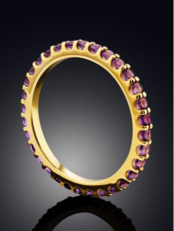 Shimmering Amethyst Infinity Ring, Ring Size: 9.5 / 19.5, image , picture 2