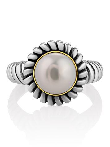 Contemporary Design Pearl Ring, Ring Size: 6.5 / 17, image , picture 4
