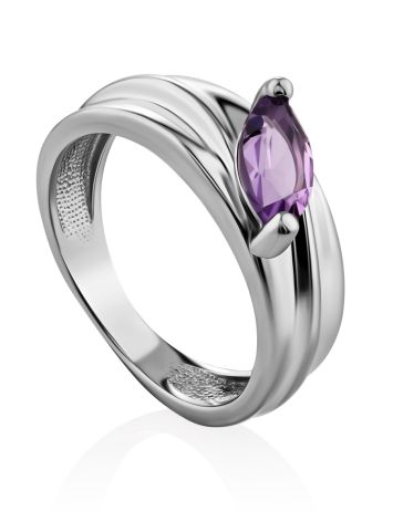 Lilac Marquise Cut Amethyst Ring, Ring Size: 6 / 16.5, image 