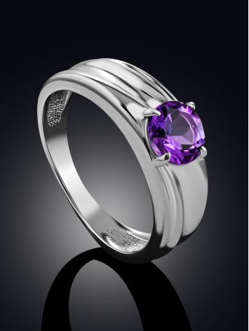 Stylish Natural Amethyst Ring, Ring Size: 8 / 18, image , picture 2