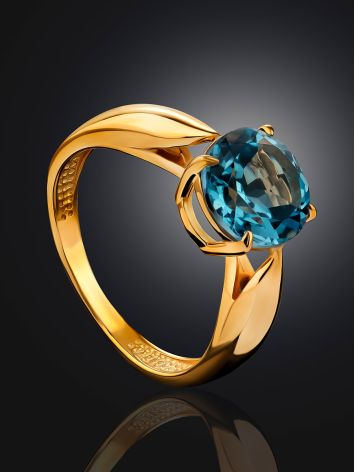 Elegant Blue Topaz Ring, Ring Size: 6.5 / 17, image , picture 2