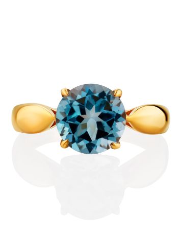 Elegant Blue Topaz Ring, Ring Size: 6.5 / 17, image , picture 4