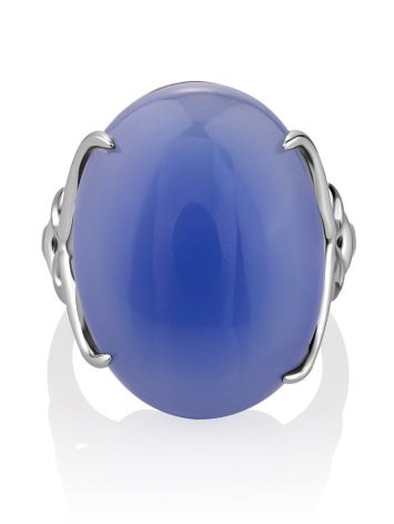 Lilac Chalcedony Cocktail Ring, Ring Size: 8 / 18, image , picture 4