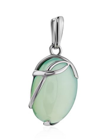 Stunning Green Chalcedony Pendant, image , picture 4