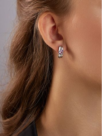 Elegant Marquise Cut Amethyst Earrings, image , picture 3