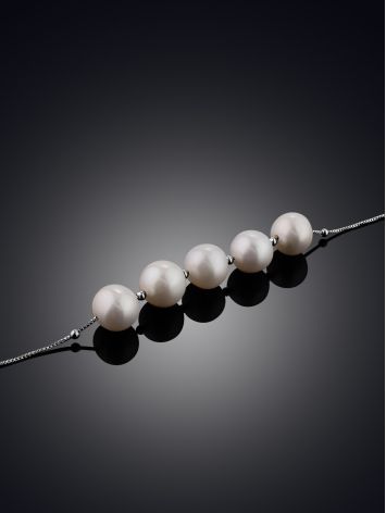Stylish Pearl Necklace, Length: 45, image , picture 2