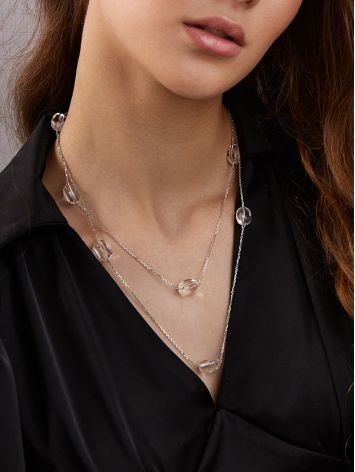Fabulous 13 Rock Crystals Necklace, Length: 110, image , picture 3