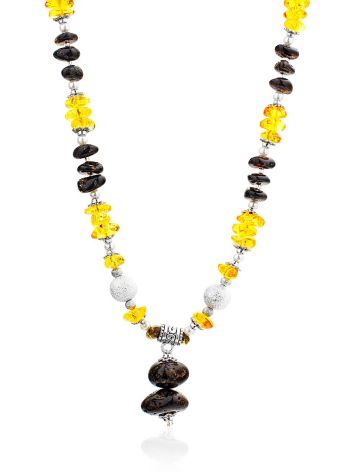 Boho Style Amber Necklace, image 