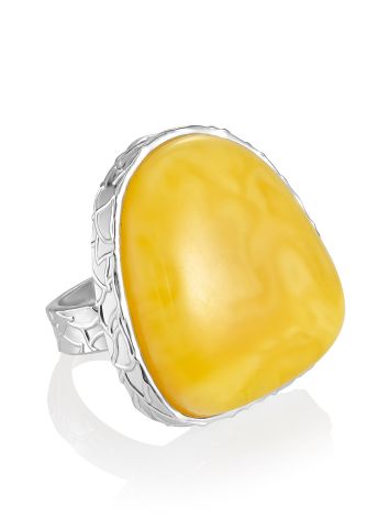 Fabulous Amber Cocktail Ring The Bella Terra, Ring Size: Adjustable, image 
