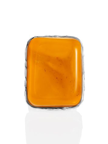 Natural Baltic Amber Statement Ring The Bella Terra, Ring Size: Adjustable, image , picture 4