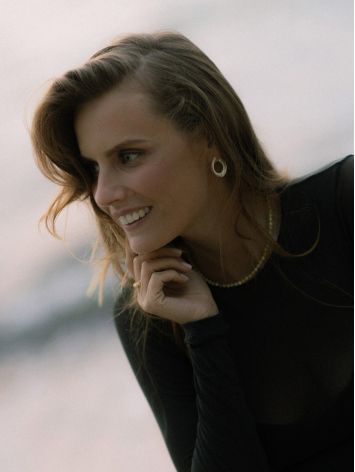 Loop Earrings In Rose Gold-Plated Silver The ICONIC, image , picture 3