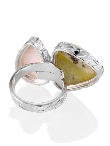Designer Aragonite And Violane Cocktail Ring, Ring Size: Adjustable, image , picture 5