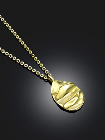 Stylish Gilded Silver Necklace The Liquid, image , picture 2