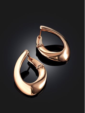 Loop Earrings In Rose Gold-Plated Silver The ICONIC, image , picture 2