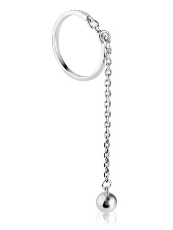 Silver Dangle Charm Ring The ICONIC, Ring Size: Adjustable, image , picture 3