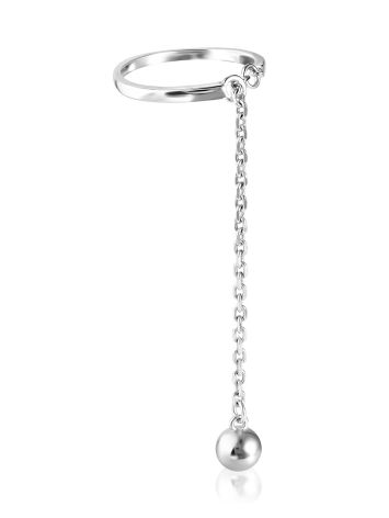 Silver Dangle Charm Ring The ICONIC, Ring Size: Adjustable, image , picture 9