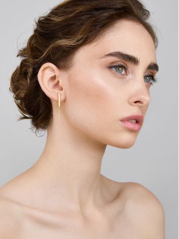 Geometric Design Gilded Silver Earrings The ICONIC, image , picture 3