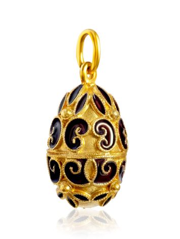 Filigree Enamel Egg Shaped Pendant The Romanov, image , picture 4
