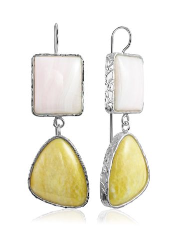 Ultra Chic Earrings With Aragonite And Violane The Bella Terra, image 