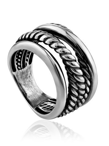 Chunky Triple Ring, Ring Size: 6.5 / 17, image 
