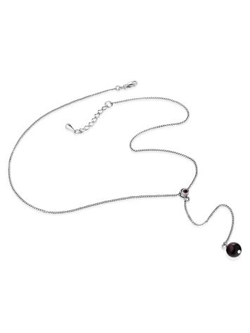 Stylish Y-Necklace With Garnet, image , picture 4
