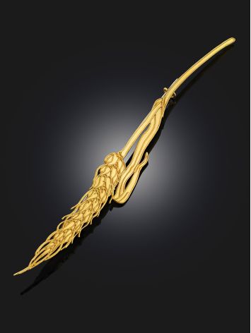 Ultra Chic Wheat Ear Brooch, image , picture 2