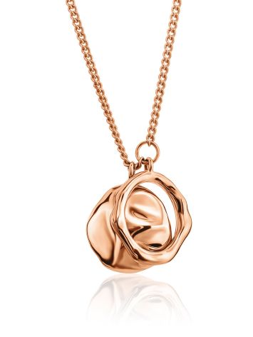 Stylish Rose Gold Plated Necklace The Liquid, image 