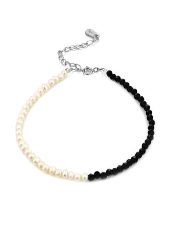 Black And White Pearl And Spinel Bracelet The Link, image 