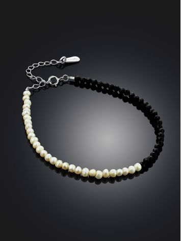Black And White Pearl And Spinel Bracelet The Link, image , picture 2